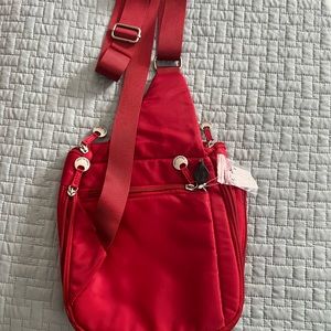 Travelon Anti Theft Red Nylon Crossbody Bag